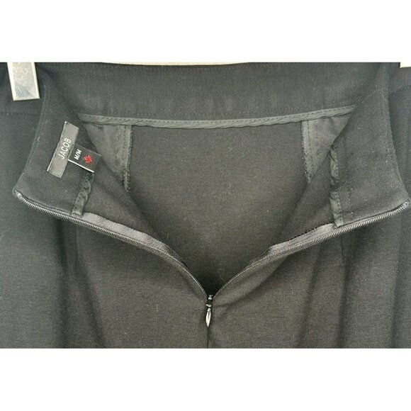 Jacob Canada Womans Pencil Mini Skirt Casual Office Stretch Short Black Size M - Picture 3 of 6